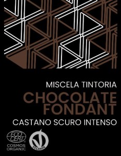 Tinta Vegetale Castano Scuro Intenso Bio - Henné Chocolate Fondant Castano  2