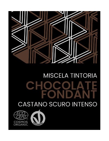 Tinta Vegetale Castano Scuro Intenso Bio - Henné Chocolate Fondant Castano 