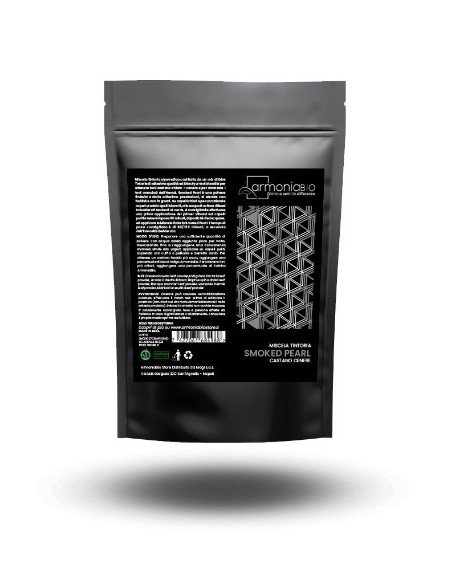 Smoked Pearl ArmoniaBio – Miscela tintoria castano chiaro cenere 100% vegetale
