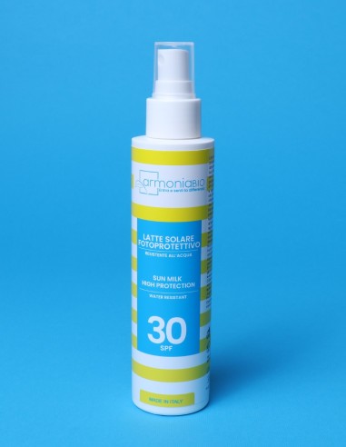ArmoniaBio - Latte Solare Fotoprotettivo Spray SPF30 - Media Protezione